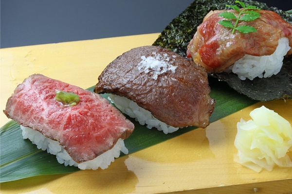 飛騨牛寿司 三種盛り（イメージ）