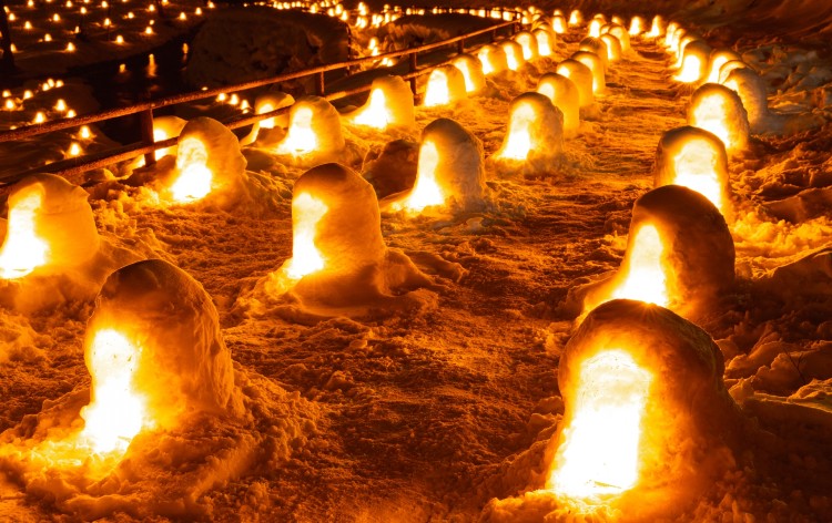 湯西川温泉 かまくら祭ライトアップ（イメージ）