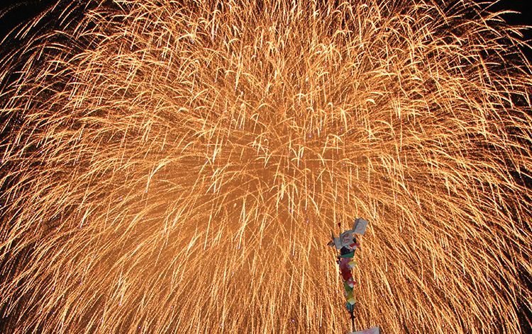 片貝まつり奉納大煙火(イメージ)