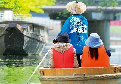 2つの城下町散策 水の都おおがき たらい舟 川あそび と彦根城下町食べ歩き His 中部発