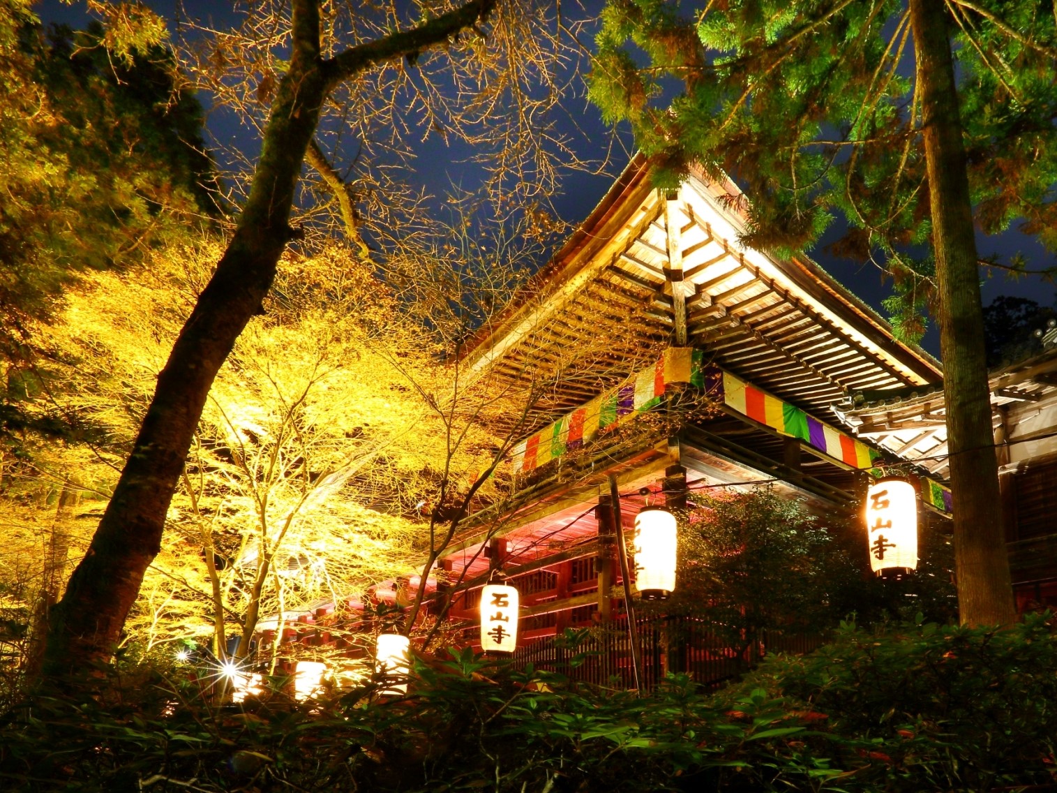 石山寺の紅葉ライトアップ（イメージ）