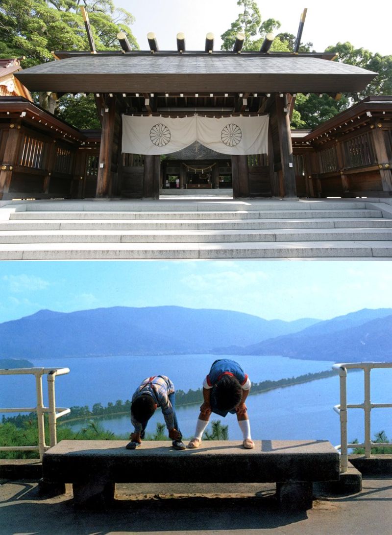 上：元伊勢籠神社、下：傘松公園（別途料金）（イメージ）