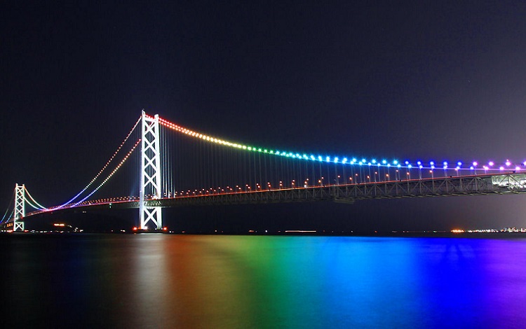 明石海峡大橋ライトアップ（イメージ）