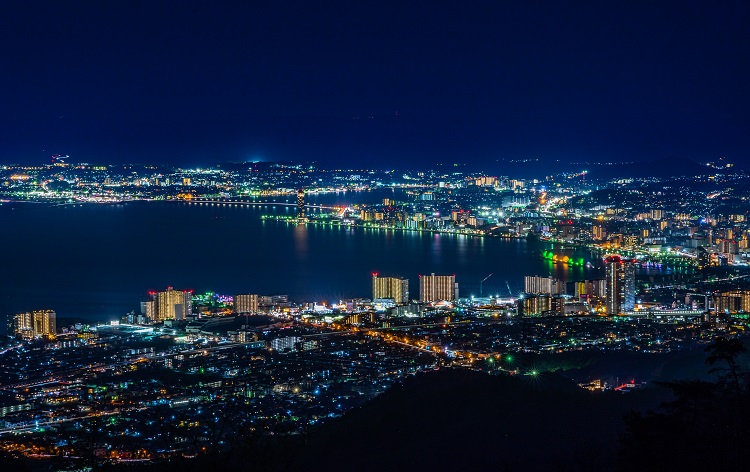 比叡山からの夜景（イメージ）
