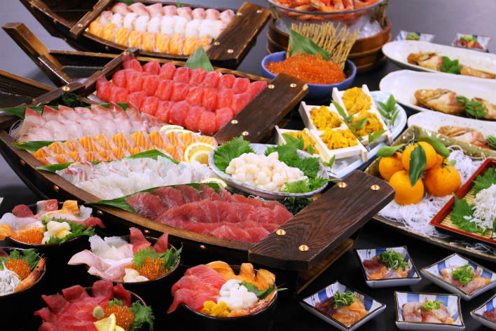 海鮮丼・握り寿司食べ放題（イメージ）