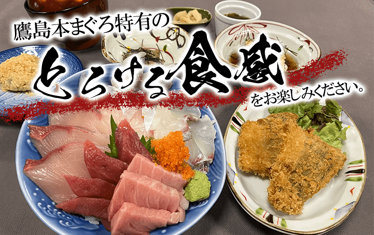 オリジナル鷹島丼＆アジフライ (昼食イメージ)