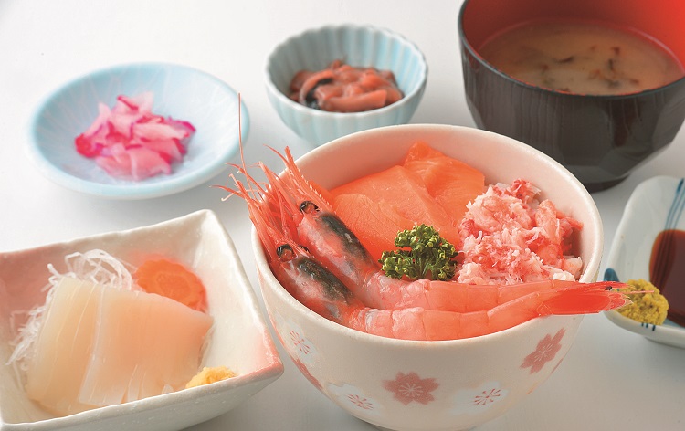 選べるミニ3種海鮮丼の一例/イメージ