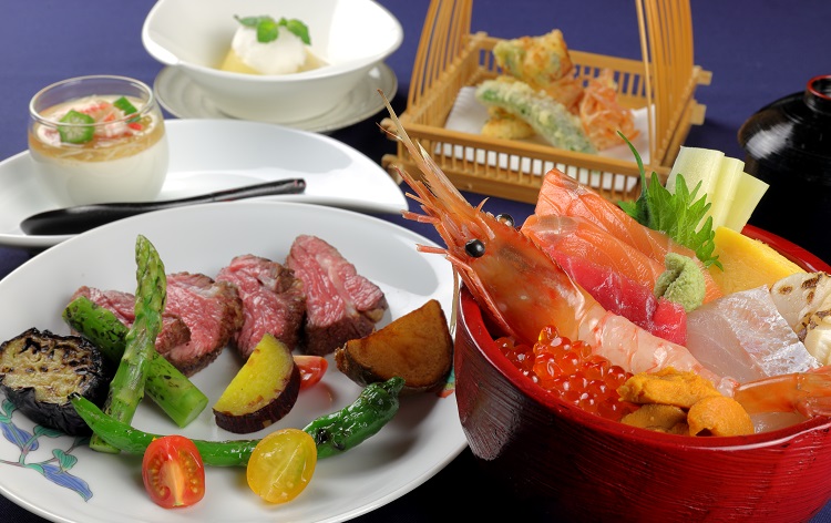北海道海鮮丼と生ラム炙り焼きコース(一人前)/イメージ