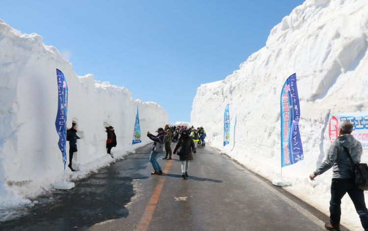 雪の壁ウォーク　イメージ